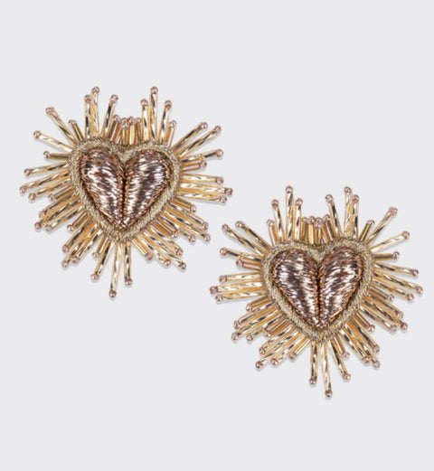 Olivia Dar Heart earrings