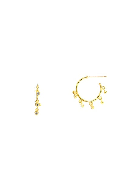 Tai gold hoop earrings